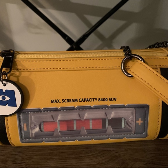 Disney Pixar Monster’s Inc. Scream Canister Crossbody Purse Bag - Picture 4 of 13